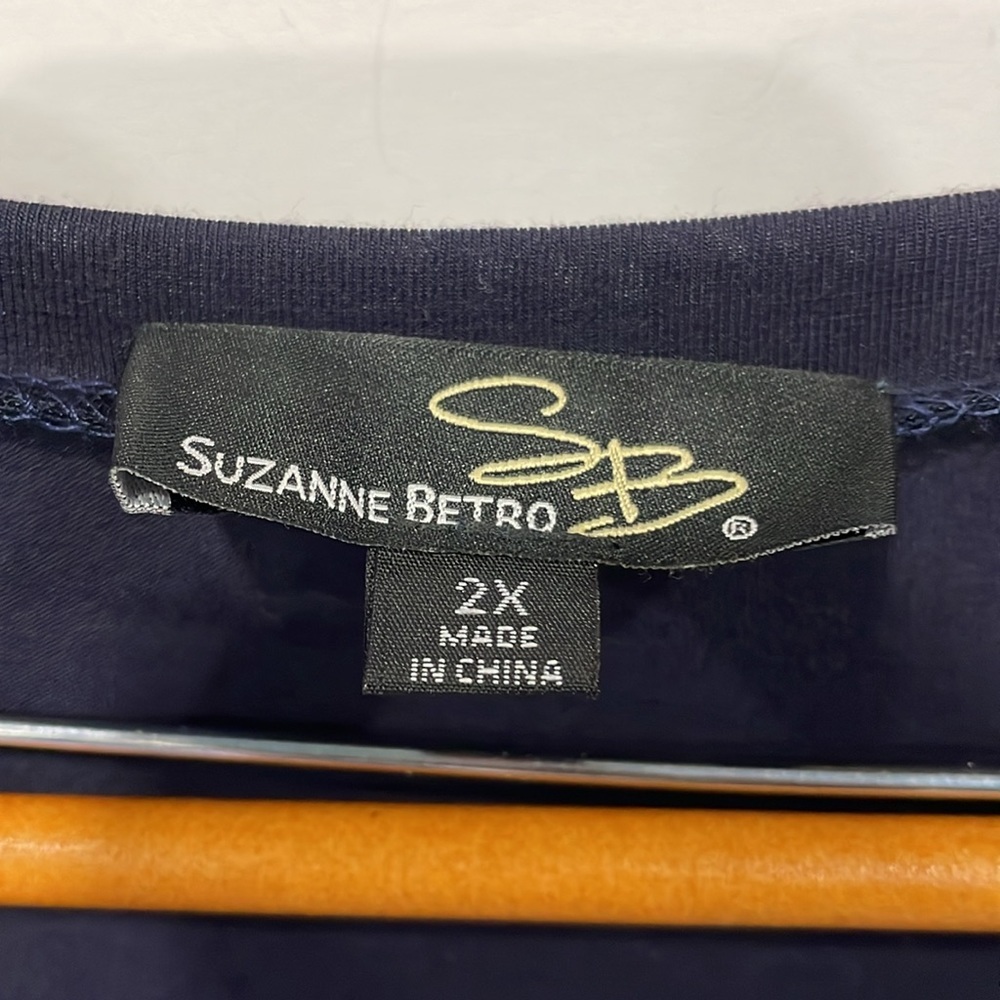Suzanne Betro Color Block Mixed Media A-Line Jersey Knit Maxi Dress‎ Women’s 2X - Picture 6 of 8